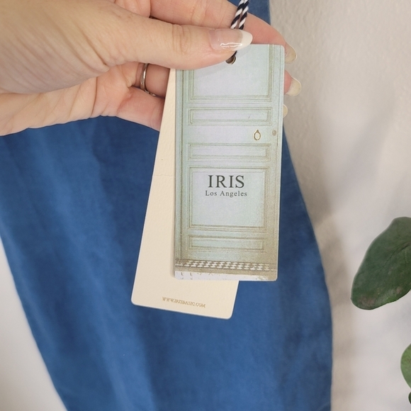 NWT iris chambray stretch denim mini dress contour bodycon 90s Vintage - Picture 6 of 10